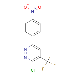 3-chloro-6-(4-nitrophenyl)-4-(trifluoromethyl)pyridazine图片