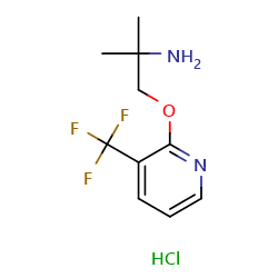 2-methyl-1-{[3-(trifluoromethyl)pyridin-2-yl]oxy}propan-2-aminehydrochloride图片