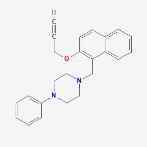 1-Phenyl-4-{[2-(2-propynyloxy)-1-naphthyl]methyl}piperazine图片