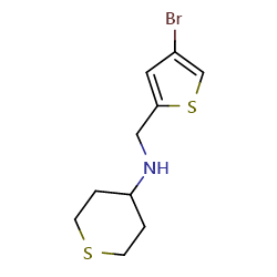 N-[(4-bromothiophen-2-yl)methyl]thian-4-amine图片