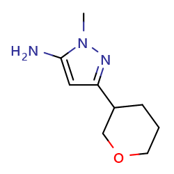 1-methyl-3-(oxan-3-yl)-1H-pyrazol-5-amine图片