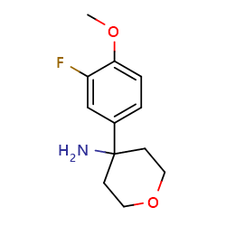 4-(3-fluoro-4-methoxyphenyl)oxan-4-amine图片