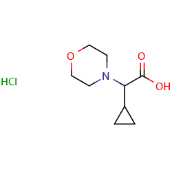 2-cyclopropyl-2-(morpholin-4-yl)aceticacidhydrochloride图片