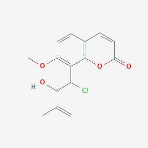8-(1-Chloro-2-hydroxy-3-methylbut-3-enyl)-7-methoxycoumarin图片