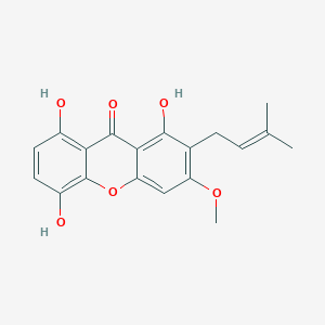 1,5,8-Trihydroxy-3-methoxy-2-prenylxanthone图片