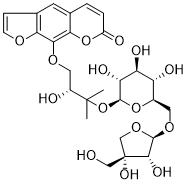 Heraclenol 3'-O-β-D-apiofuranosyl-(1→6)-β-D-glucopyranoside图片