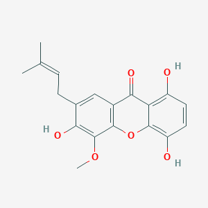 1,4,6-Trihydroxy-5-methoxy-7-prenylxanthone图片