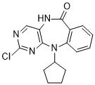 2-Chloro-11-cyclopentyl-5H-benzo[e]pyrimido[5,4-b][1,4]diazepin-6(11H)-one图片