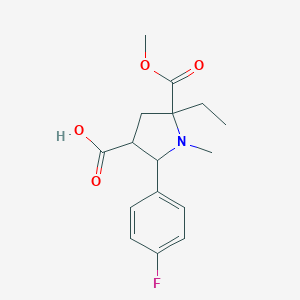 5-Ethyl-2-(4-fluorophenyl)-5-(methoxycarbonyl)-1-methyl-3-pyrrolidinecarboxylic acid图片