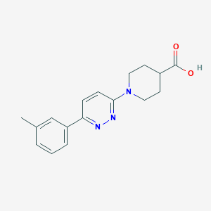 1-[6-(3-Methylphenyl)pyridazin-3-yl]piperidine-4-carboxylic acid图片