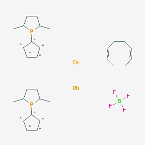 1,2-双((2S,5S)-2,5-二甲基膦)乙烷(环辛二烯)铑(I)三氟甲磺酸酯图片