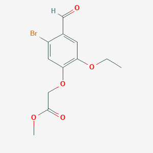 methyl(5-bromo-2-ethoxy-4-formylphenoxy)acetate图片