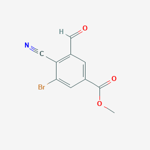 Methyl 3-bromo-4-cyano-5-formylbenzoate图片