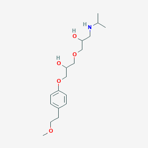 3-[2-Hydroxy-3-[4-(2-methoxyethyl)phenoxy]propoxy]-1-isopropylamino-2-propanol(Mixture of Diasteromers)(Metoprolol Impurity J)图片