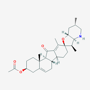 (3S,3'R,3a'S,6aS,6bS,6'S,7a'R,9R,11aS,11bR)-3',6',10,11b-tetramethyl-11-oxo-1,2,3,3a',4,4',5',6,6a,6b,6',7,7',7a',8,11,11a,11b-octadecahydro-3'H-spiro[benzo[a]fluorene-9,2'-furo[3,2-b]pyridin]-3-yl acetate图片