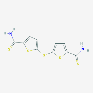 5-[(5-Carbamothioylthiophen-2-yl)sulfanyl]thiophene-2-carbothioamide图片