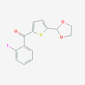 5-(1,3-Dioxolan-2-yl)-2-(2-Iodobenzoyl)thiophene图片