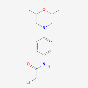 2-chloro-N-[4-(2,6-dimethylmorpholino)phenyl]acetamide图片