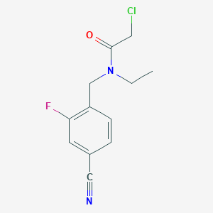 2-Chloro-N-[(4-cyano-2-fluorophenyl)methyl]-N-ethylacetamide图片