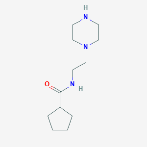 N-[2-(Piperazin-1-yl)ethyl]cyclopentanecarboxamide图片