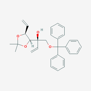 2-((4S,5S)-2,2-dimethyl-5-vinyl-1,3-dioxolan-4-yl)-1-(trityloxy)but-3-en-2-ol图片