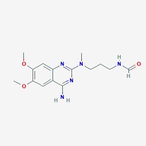 N-(3-((4-Amino-6,7-dimethoxyquinazolin-2-yl)(methyl)amino)propyl)formamide图片