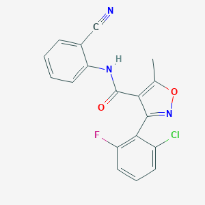 3-(6-chloro-2-fluorophenyl)-5-methylisoxazol-4-yl)-N-(2-nitrilophenyl)formamide图片