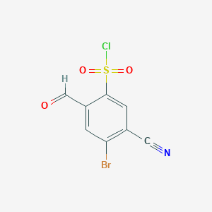 4-Bromo-5-cyano-2-formylbenzenesulfonyl chloride图片