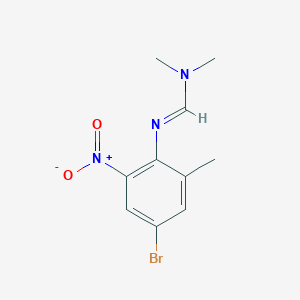 N'-(4-bromo-2-methyl-6-nitrophenyl)-N,N-dimethyliminoformamide图片