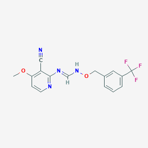 N-(3-Cyano-4-methoxy-2-pyridinyl)-N'-{[3-(trifluoromethyl)benzyl]oxy}iminoformamide图片