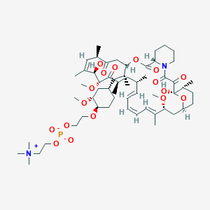 42-O-[2-[[Hydroxy[2-(trimethylammonio)ethoxy]phosphinyl]oxy]ethyl] Rapamycin Inner Salt >75%图片