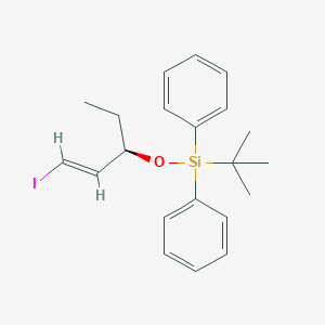 1,1'-[(1,1-Dimethylethyl)[[(1R,2E)-1-ethyl-3-iodo-2-propen-1-yl]oxy]silylene]bis-benzene图片
