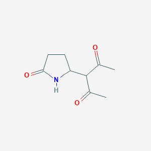 3-(5-oxopyrrolidin-2-yl)pentane-2,4-dione图片