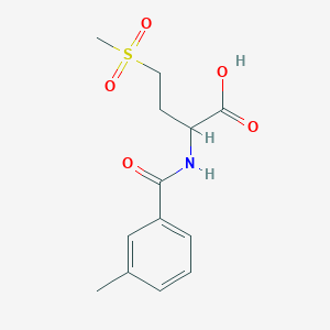4-Methanesulfonyl-2-[(3-methylphenyl)formamido]butanoic Acid图片