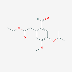 (2-Formyl-4-isopropoxy-5-methoxyphenyl)-acetic acid ethyl ester图片