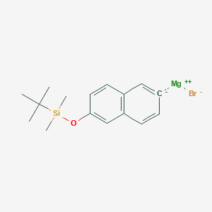 6-tert-butyldimethylsilyloxynaphthalen-2-ylmagnesium bromide,0,25 M in 2-MeTHF图片