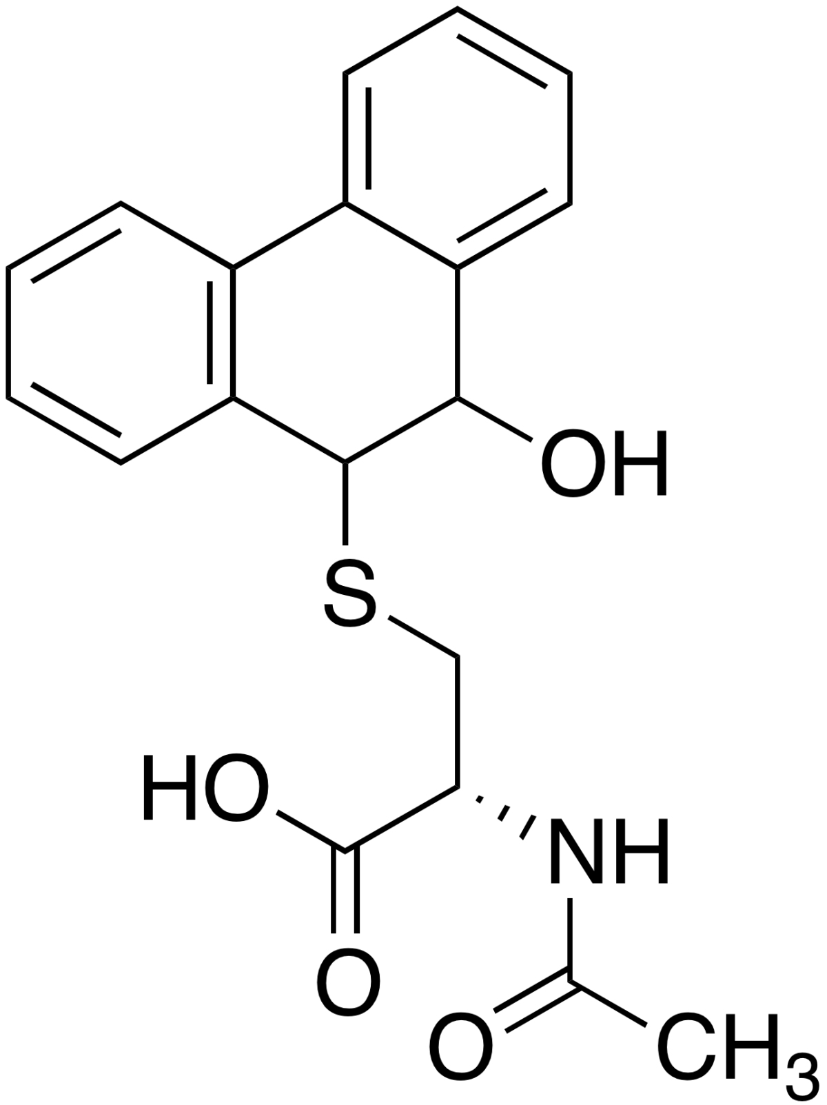 N-Acetyl-S-(9,10-dihydro-10-hydroxy-9-phenanthrenyl)-L-cysteine图片