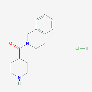 N-benzyl-N-ethyl-4-piperidinecarboxamide hydrochloride图片