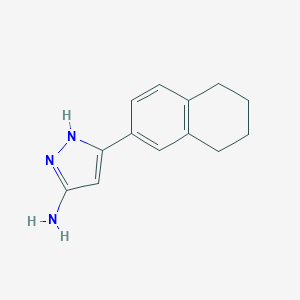 3-(5,6,7,8-Tetrahydronaphthalen-2-yl)-1H-pyrazol-5-amine图片