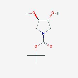 (3R,4R)-TERT-BUTYL 3-HYDROXY-4-METHOXYPYRROLIDINE-1-CARBOXYLATE图片
