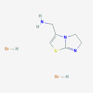 (5,6-dihydroimidazo[2,1-b][1,3]thiazol-3-ylmethyl)amine dihydrobromide图片