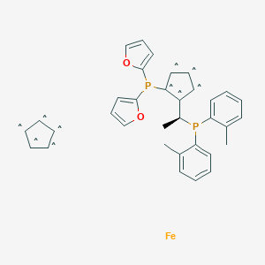 (R)-1-[(SP)-2-[二(2-呋喃基)膦基]二茂铁基]乙基双(2-甲基苯基)膦图片