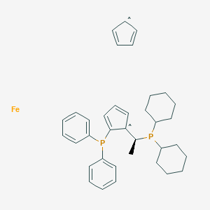 (S)-(+)-1-[(R)-2-(二苯基膦)二茂铁]乙基二环己基膦图片