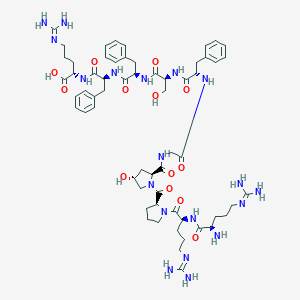 ((2S,4R)-1-(D-arginyl-L-arginyl-L-prolyl)-4-hydroxypyrrolidine-2-carbonyl)glycyl-L-phenylalanyl-L-seryl-D-phenylalanyl-L-phenylalanyl-L-arginine图片