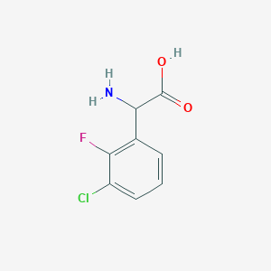 3-Chloro-2-fluoro-DL-phenylglycine图片