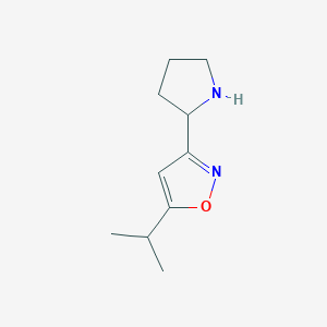 5-Isopropyl-3-pyrrolidin-2-ylisoxazole图片