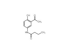 2-乙酰基-4-丁酰胺基苯酚图片