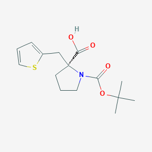 Boc-(S)-a-(2-thiophenylmethyl)proline图片