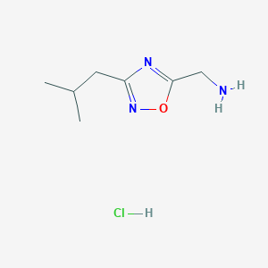 [(3-isobutyl-1,2,4-oxadiazol-5-yl)methyl]amine hydrochloride图片