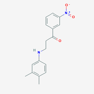 3-(3,4-dimethylanilino)-1-(3-nitrophenyl)-1-propanone图片